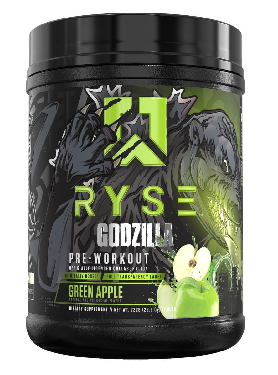 RYSE Godzilla X Noel Deyzel Pre Workout Powder - Green Apple - 20