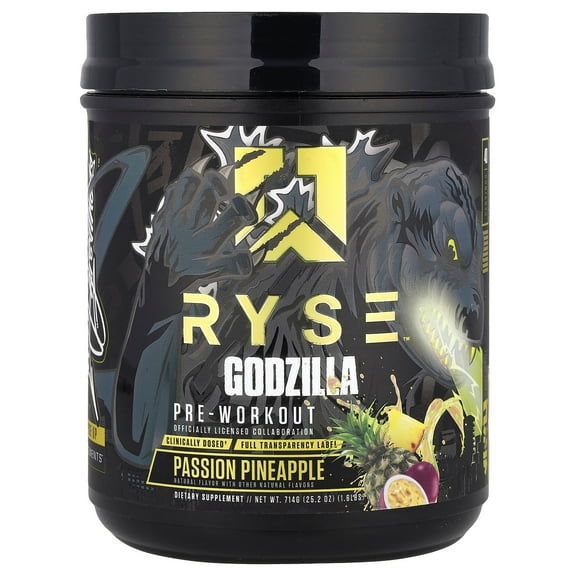 RYSE Godzilla X Noel Deyzel Pre Workout Powder - Passion Pineapple - 20/40 Servings