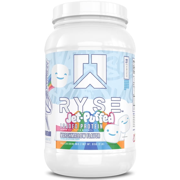 RYSE Loaded Protein Powder - Jet-Puffed Marshmallow - 27 Servings