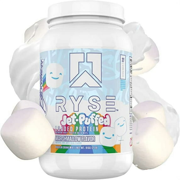 RYSE Loaded Protein Powder - Jet-Puffed Marshmallow - 27 Servings