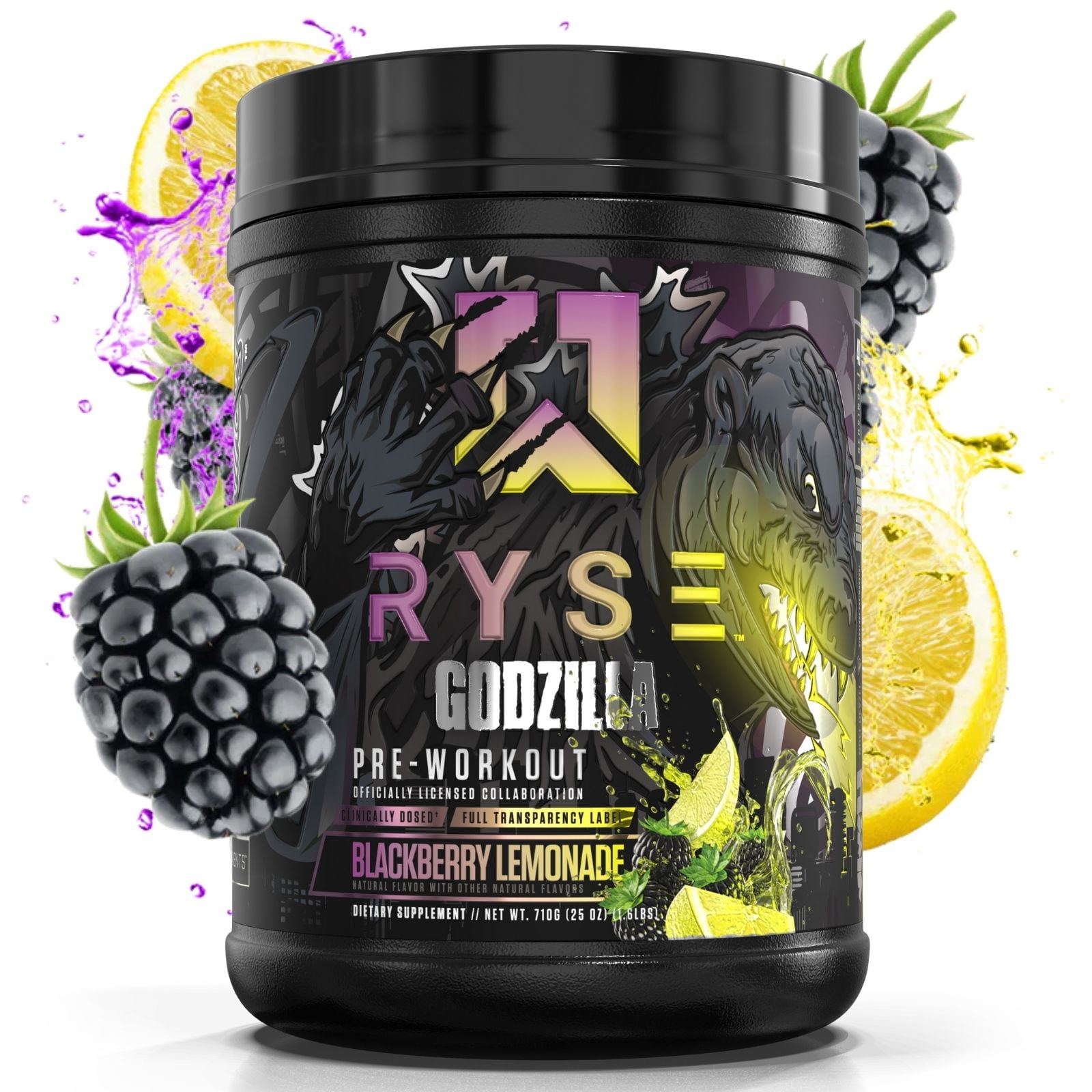 Ryse Noel Deyzel x Godzilla Pre Workout Intense Pumps, Energy