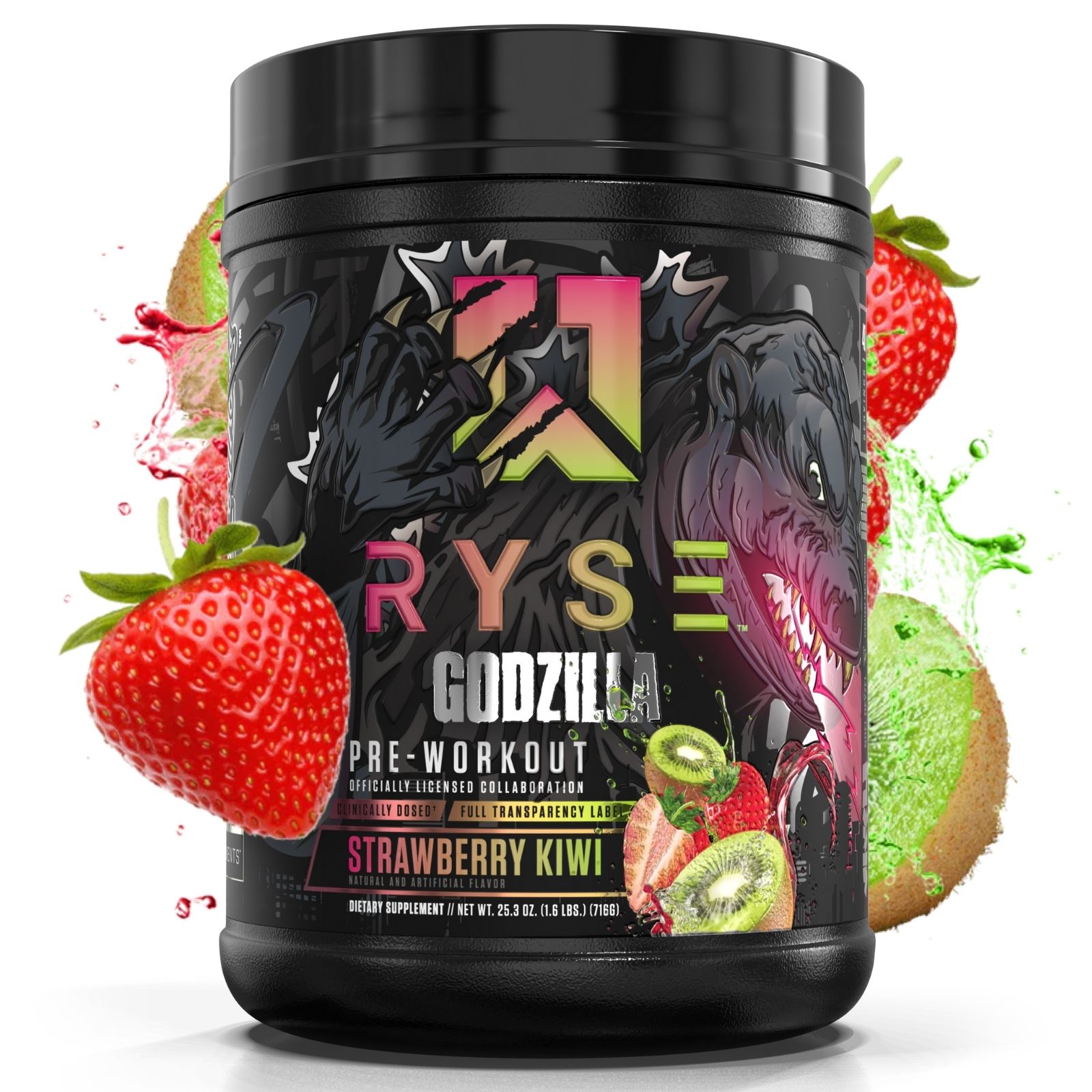 Ryse Noel Deyzel x Godzilla Pre Workout Intense Pumps, Energy