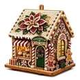 thumbnail image 1 of Rysoverian DIY Christmas Candy House Kit, Rhinestone Gingerbread House Ornament Handmade Holiday Tabletop Decoration Gift, 1 of 7