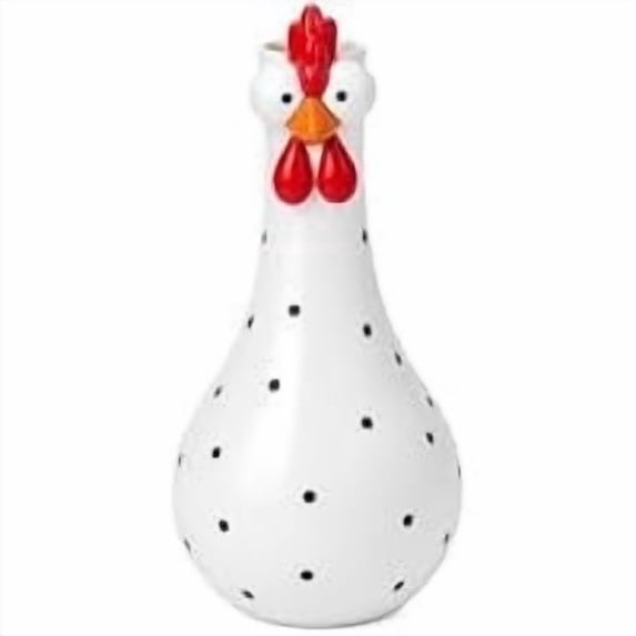 Rysoverian Fall Rooster Vase Resin Figurine for Tabletop Centerpiece Farmhouse Home Decor
