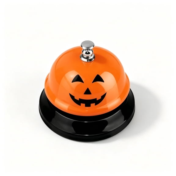 Rysoverian Halloween Ghost Press Bell, Halloween Desk Bell with Ghost Shape Design for Party Games Classroom Activities Decoration