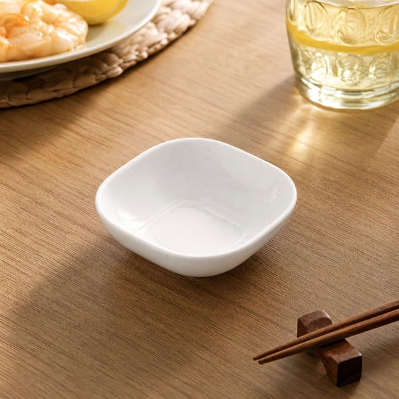 Rysoverian Small Condiment Dish Square Serving Bowl For Sauce Dessert Seasoning Kitchen Dining Table Use