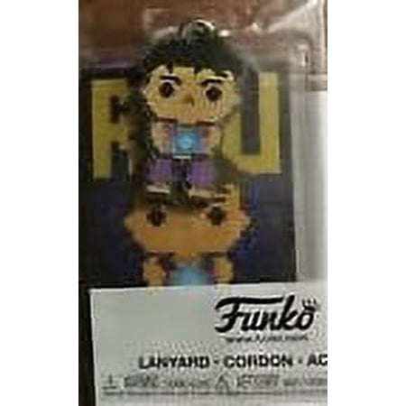 Ryu (Blue Gi) - 8-Bit Funko Lanyard
