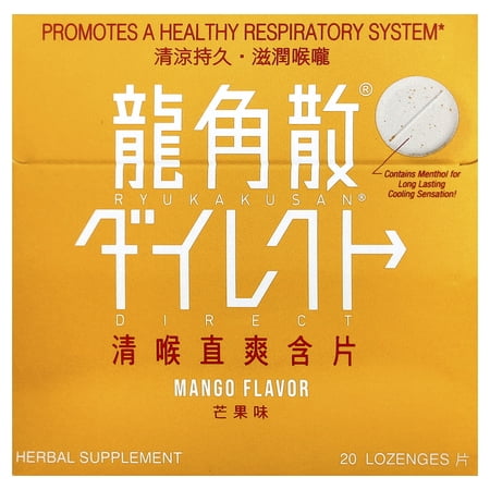 Ryukakusan Direct, Mango, 20 Lozenges