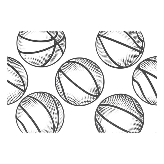 Ryvnso 1 Piece Placemats Basketballs-z1 Dining Mats Heat-Resistant Non-Slip Washable Table Mat