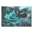 thumbnail image 1 of Ryvnso 1 Piece Placemats Butterfly on Roses Dining Mats Heat-Resistant Non-Slip Washable Table Mat, 1 of 8