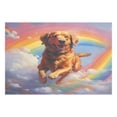 thumbnail image 1 of Ryvnso 1 Piece Placemats Cute Dog in Rainbow Dining Mats Heat-Resistant Non-Slip Washable Table Mat, 1 of 8