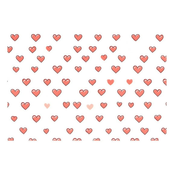 Ryvnso 1 Piece Placemats Cute Hearts Dining Mats Heat-Resistant Non-Slip Washable Table Mat
