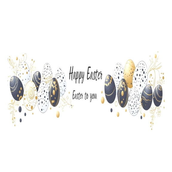 Ryvnso 1 Piece Placemats Happy Easter Dining Mats Heat-Resistant Non-Slip Washable Table Mat
