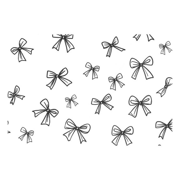 Ryvnso 1 Piece Placemats Line Bows Dining Mats Heat-Resistant Non-Slip Washable Table Mat