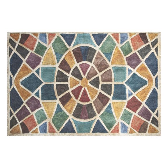 Ryvnso 1 Piece Placemats Morocco Funny Checkered Dining Mats Heat-Resistant Non-Slip Washable Table Mat