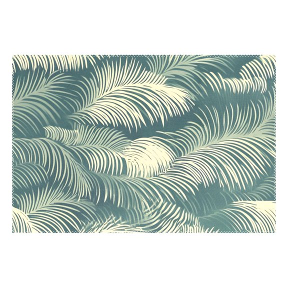 Ryvnso 1 Piece Placemats Palm Leaf-p1 Dining Mats Heat-Resistant Non-Slip Washable Table Mat