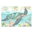 thumbnail image 1 of Ryvnso 1 Piece Placemats Retro Turtle and Map Dining Mats Heat-Resistant Non-Slip Washable Table Mat, 1 of 8