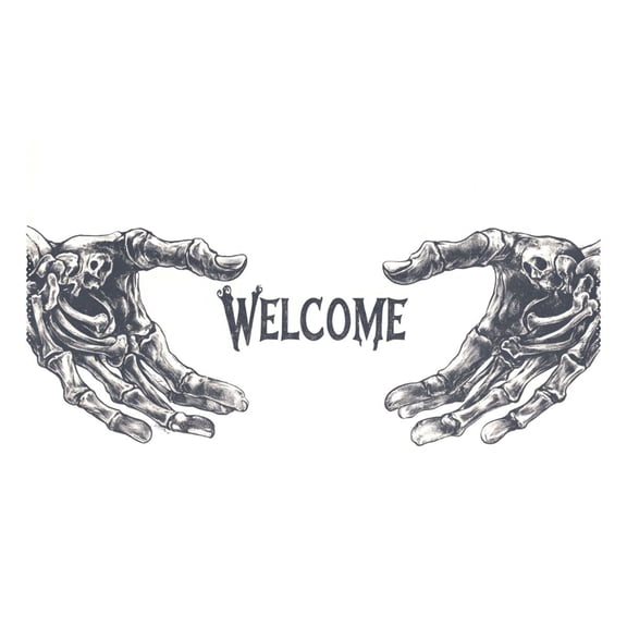 Ryvnso 1 Piece Placemats Welcome with Hands Dining Mats Heat-Resistant Non-Slip Washable Table Mat
