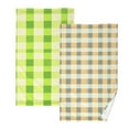 thumbnail image 1 of Ryvnso 2 PCs Hand Towels Sets Checkered Grid-t1 Cotton Face Towel checkered Grid-t2, 1 of 8