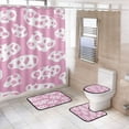 thumbnail image 1 of Ryvnso 4 Pcs Leopard-a1 Pattern Bathroom Shower Curtain Set with 12 Hooks Bath Mat Toilet Lid Cover, 1 of 8