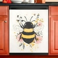 thumbnail image 1 of Ryvnso A Bee with Flower Dishwasher Magnetic Refrigerator Magnet Cover Kitchen Home Decorative 23"x26", 1 of 6