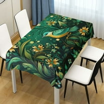 Ryvnso A Bird and Flowers Rectangle Table Cloth Tablecover Dinning Tablecloth 54"x72"