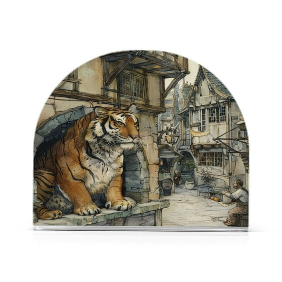 Ryvnso A Tiger Acrylic Napkin Holder Table Kitchen Paper Tissue Organization