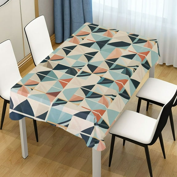 Ryvnso Abstract Grids Rectangle Table Cloth Tablecover Dinning Tablecloth 54"x54"