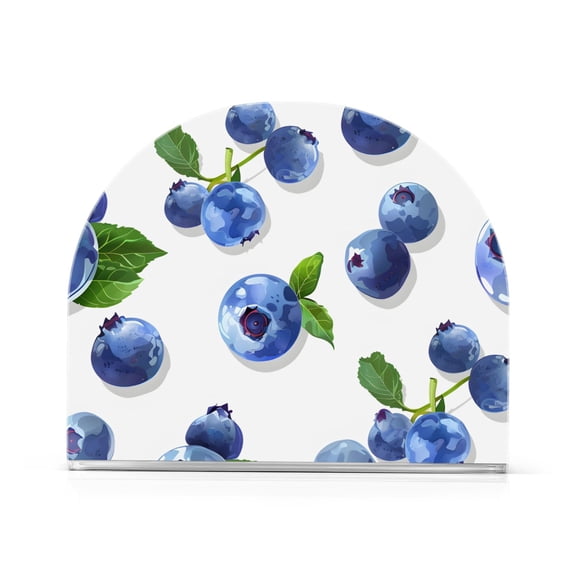Ryvnso Acrylic Napkin Holder Table Kitchen Paper Tissue Organization 1 Pack Blueberry Fruits
