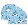 thumbnail image 1 of Ryvnso Acrylic Napkin Holder Table Kitchen Paper Tissue Organization 2 Pack Cartoon Shark, 1 of 7