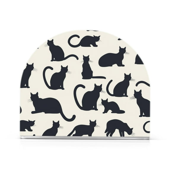 Ryvnso Acrylic Napkin Holder Table Kitchen Paper Tissue Organization 1 Pack Cat Pattern