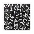 thumbnail image 1 of Ryvnso Alphabet Pattern Wall Clock Square Silent Non-Ticking Battery Operated 7.78", 1 of 7
