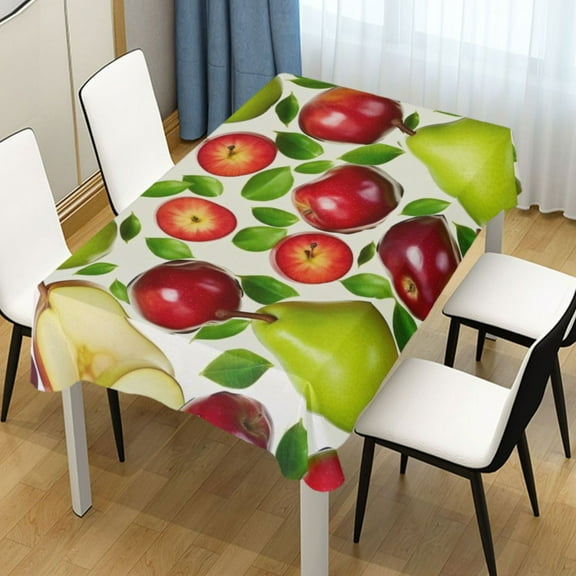 Ryvnso Apples and Pears Rectangle Table Cloth Tablecover Dinning Tablecloth 54"x72"