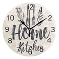 thumbnail image 1 of Ryvnso Art Home Kitchen on Beige Wall Clock Non Ticking Silent Kitchen Clock Battery Operated Clocks 10 inch, 1 of 7