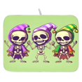 thumbnail image 1 of Ryvnso Art Skull Pattern Dish Drying Mat for Kitchen Countertop 16x18 Small Dish Pad Drainer Rack Dish Sink Mats, 1 of 7