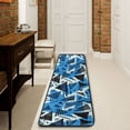 thumbnail image 1 of Ryvnso Artistic Geometric Triangle and Line Hallway Runner Rugs Floor Carpet Non Slip Entryway Mat 2' x 6', 1 of 7