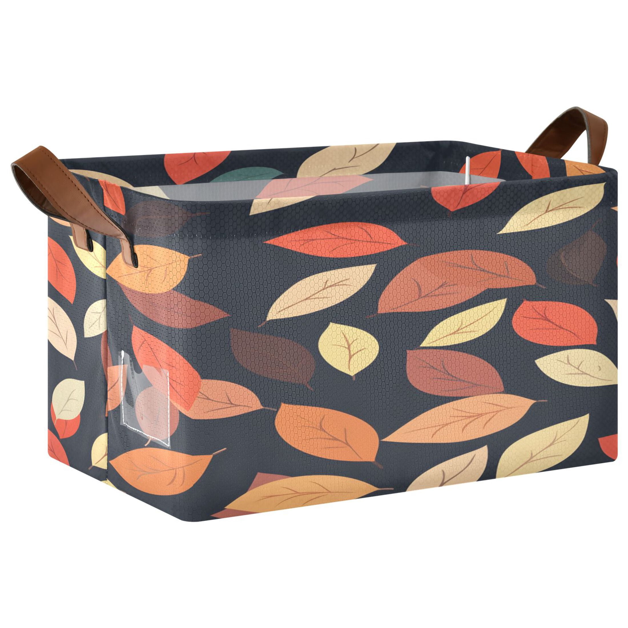 Fall Box Storage Ryvnso Autumn Fall Leaf Storage Bins Large Basket Foldable Cube Toys ...