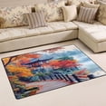 thumbnail image 1 of Ryvnso Autumn Lake Scene Area Floor Mat Non-Slip Carpet Soft Rugs Doormats 60" x 39", 1 of 7