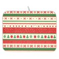 thumbnail image 1 of Ryvnso Aztec Christmas Bows Dish Drying Mat for Kitchen Countertop 16x18 Small Dish Pad Drainer Rack Dish Sink Mats, 1 of 7