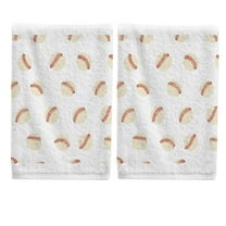 Ryvnso Baseballs Hand Towels Set for Bathroom Cotton Face Towel Decorative 15.5x29.5 inch