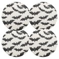 thumbnail image 1 of Ryvnso Bats Halloween Round Plate Mats Dining Table Placemat Set of 4 for Holiday Decoration, 1 of 7