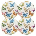 thumbnail image 1 of Ryvnso Beautiful Butterfly Round Plate Mats Dining Table Placemat Set of 4 for Holiday Decoration, 1 of 7