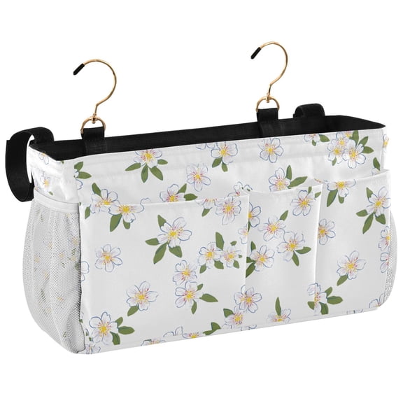 Ryvnso Bedside Caddy Flower-p1 Bedside Storage Bag Hanging Organizer