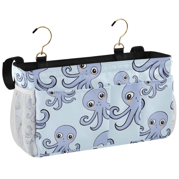 Ryvnso Bedside Caddy Octopus Cute Bedside Storage Bag Hanging Organizer