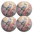 thumbnail image 1 of Ryvnso Birds on Tree Branch Round Plate Mats Dining Table Placemat Set of 4 for Holiday Decoration, 1 of 7