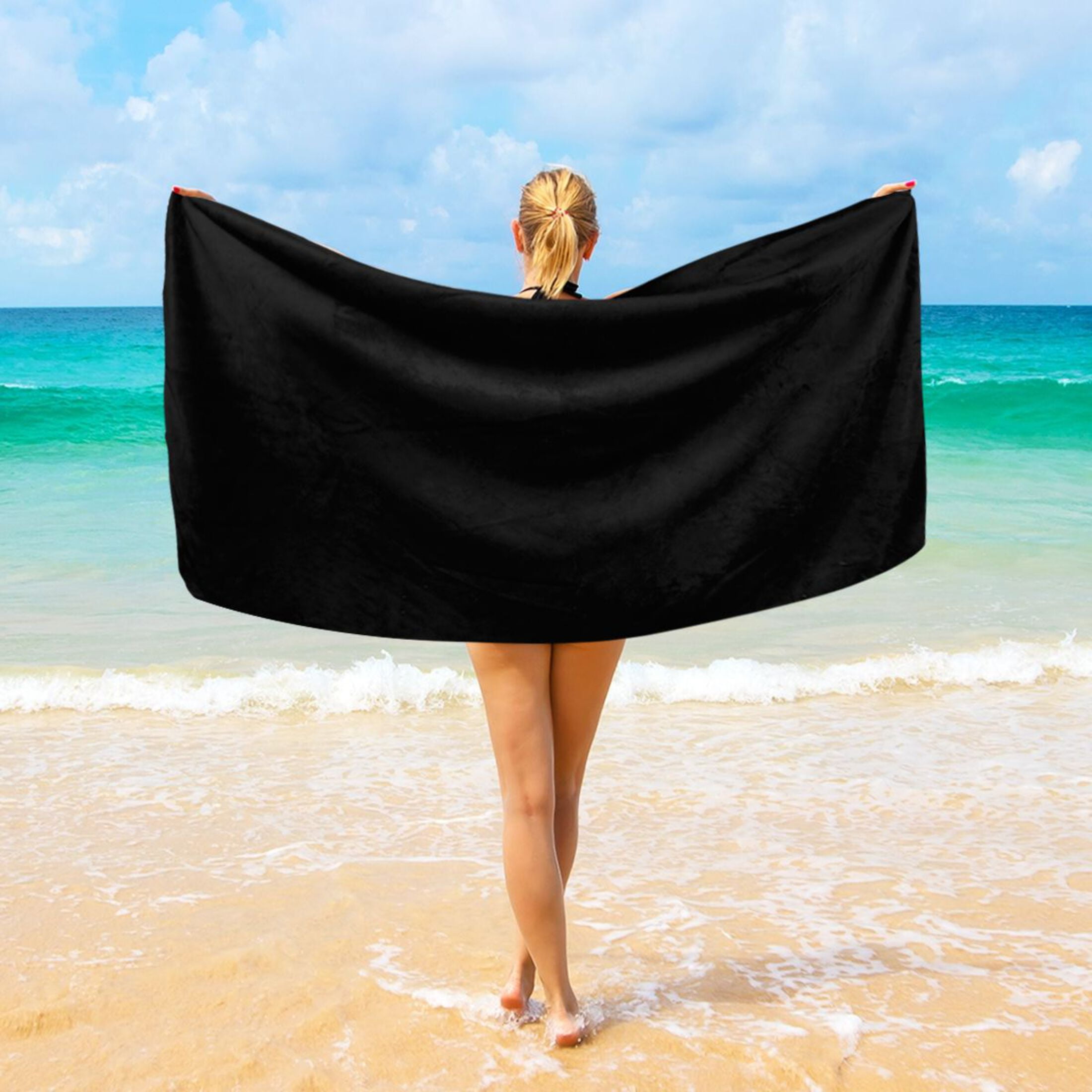 Oversized Beach Towels in Beach Towels | Black - Walmart.com