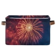 thumbnail image 1 of Ryvnso Blooming Fireworks Storage Basket Large Bin Foldable Boxes Toys Organizer 14.2x10.2x8.3in 1 PC, 1 of 1