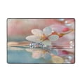 thumbnail image 1 of Ryvnso Blossom Flower on Water Drop Area Floor Mats Large Nursery Rugs Non-Slip Carpets Doormat 36" x 24", 1 of 7