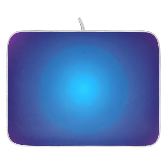 Ryvnso Blue Circle Gradient Dish Drying Mat for Kitchen Countertop 18x24 Large Dish Pad Drainer Rack Dish Sink Mats