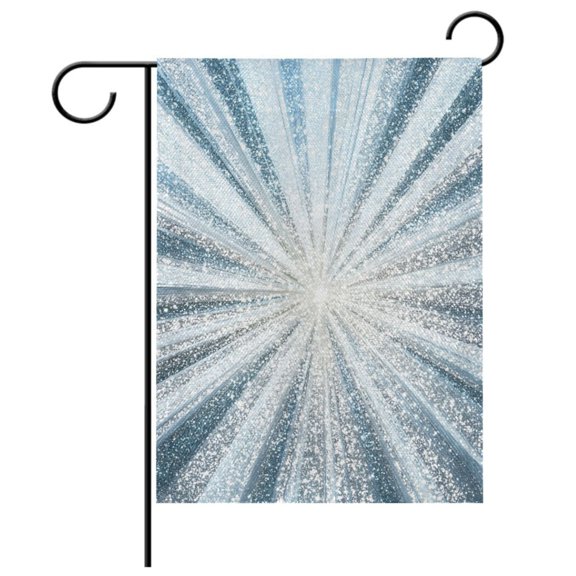 Ryvnso Blue Fireworks Garden Flag 28x40 Inch Double Sided Seasonal Yard Decoration